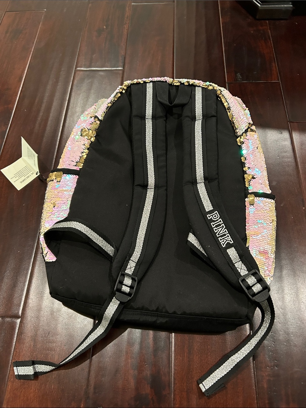 VS Pink Flip Sequin Backpack - Picture 3 of 4